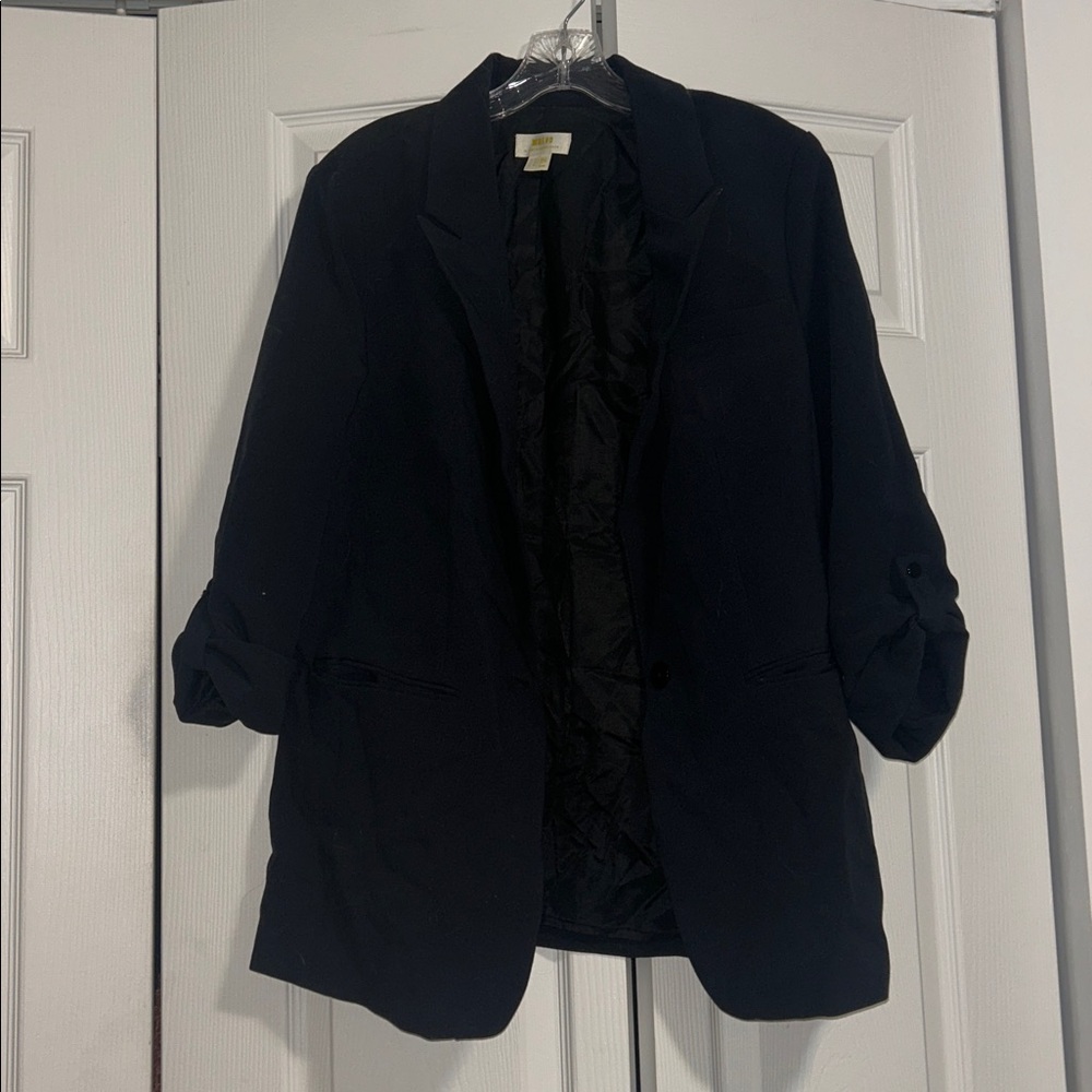Maeve Classic Navy Rolled Sleeve blazer size 14
